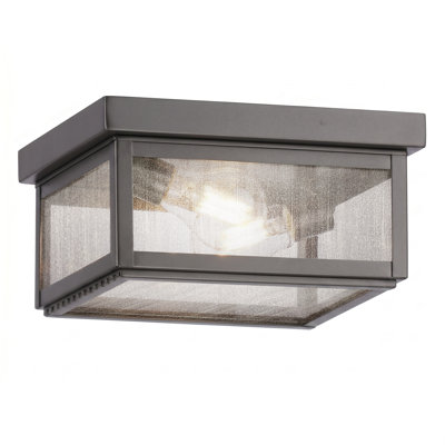 Brass Traditions - Branford - 2 Light - 10 inch - Gunmetal - Solid Brass - Semi Flush
