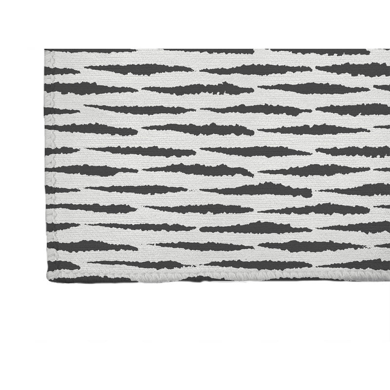Scar Play Activity Mat, Rectangle 3' x 5', Ivory/Charcoal