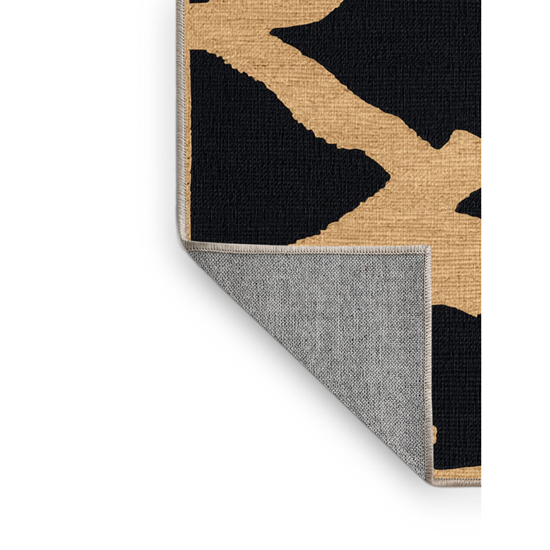  Tapis hawaïen à motif d'îles lavables, Rectangle 5 pi x 7 pi