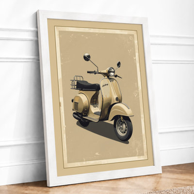Vespa Vintage - Framed Print