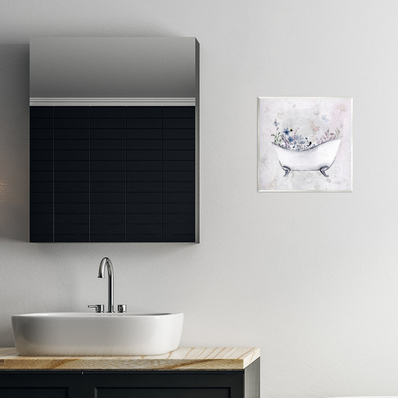 «Delicate Bath with Botanics», plaque murale par Stella Chang