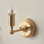 Burley Rechargeable Wall Fitting finished in Br Aged Brass