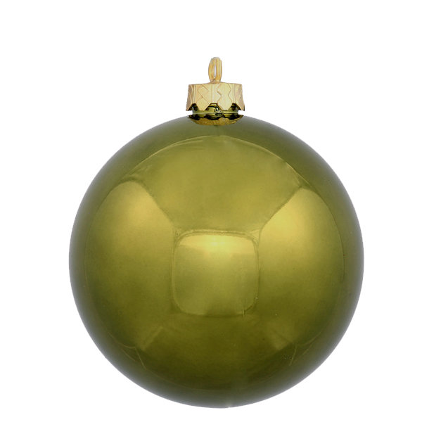 Holiday Décor Ball Ornament, Olive Green, 2'' H X 2'' W X 2" D