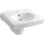 Brenham™ Wall-Mounted or Concealed Carrier Arm Mounted Commercial Bathroom Sink with Widespread Faucet Holes and Shroud, Antimicrobial Finish