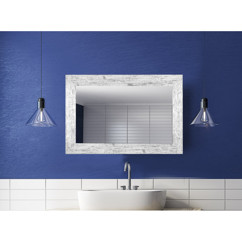 Miroir de salle de bain patiné, 33 po x 24 po