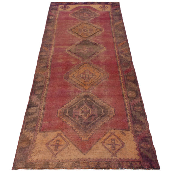 Tapis De Couloir En Laine - Rose - Tapis salon et chambre