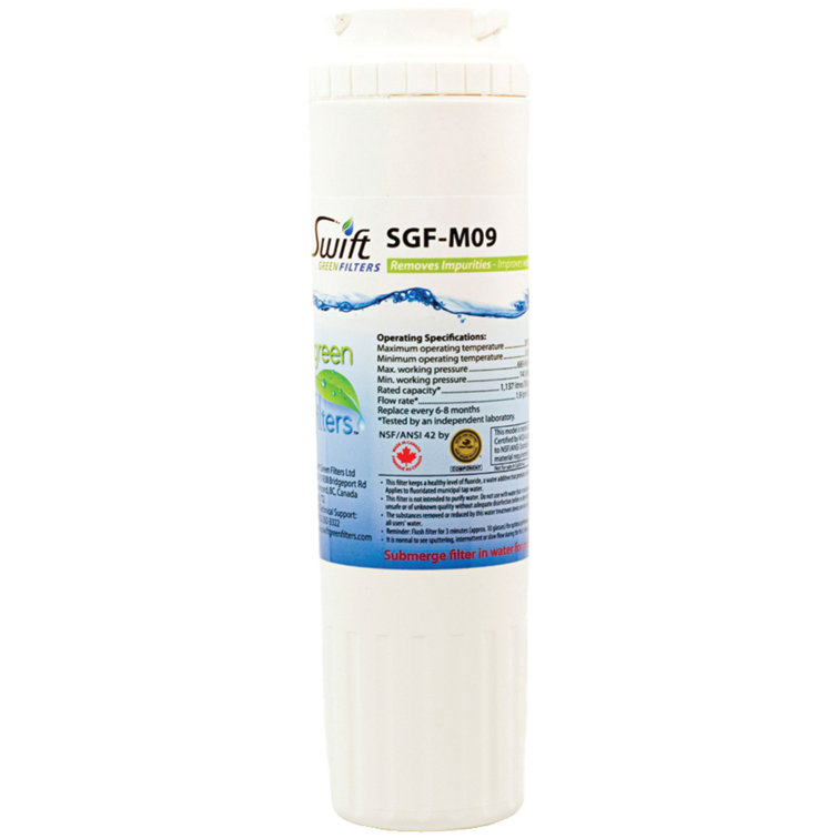 SGF-M9 Compatible Refrigerator Water Filter for UKF8001, EDR4RXD1, FILTER 4, EFF-6007A.