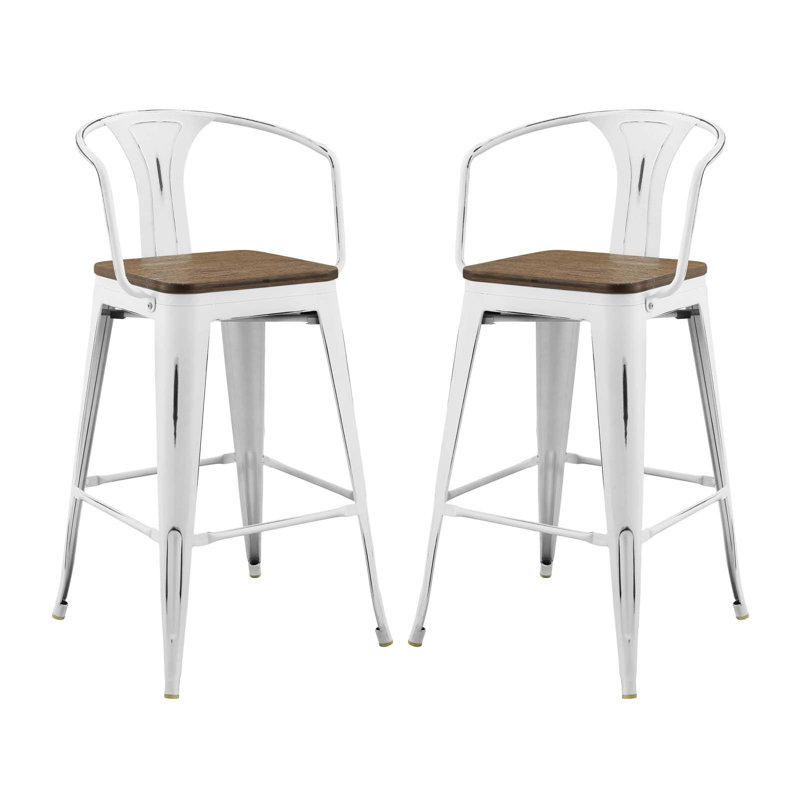 Tabouret de bar Promenade, Blanc