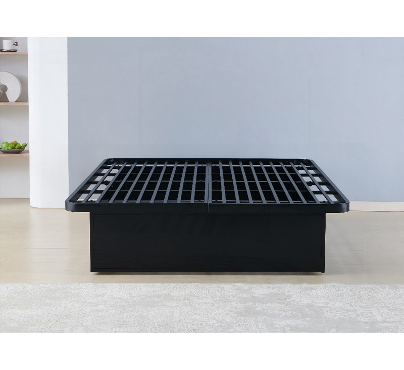 Queen/King Size Metal Platform Bed Frame - No Box Spring Needed, 16 Inch Height for Strong Support, Queen