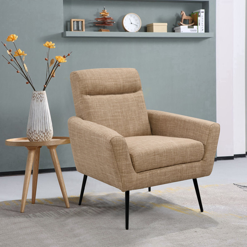 Fauteuil large 30 po Wellesley, Lin brun clair