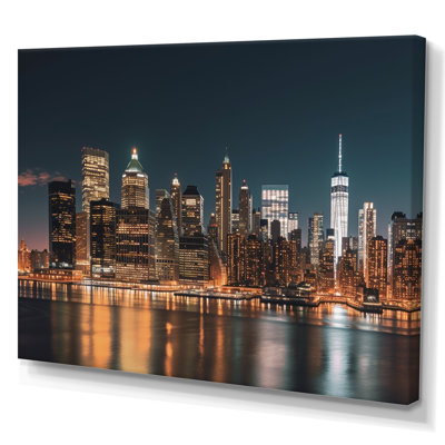 «Reflection of New York City at Night», reproduction sur toile