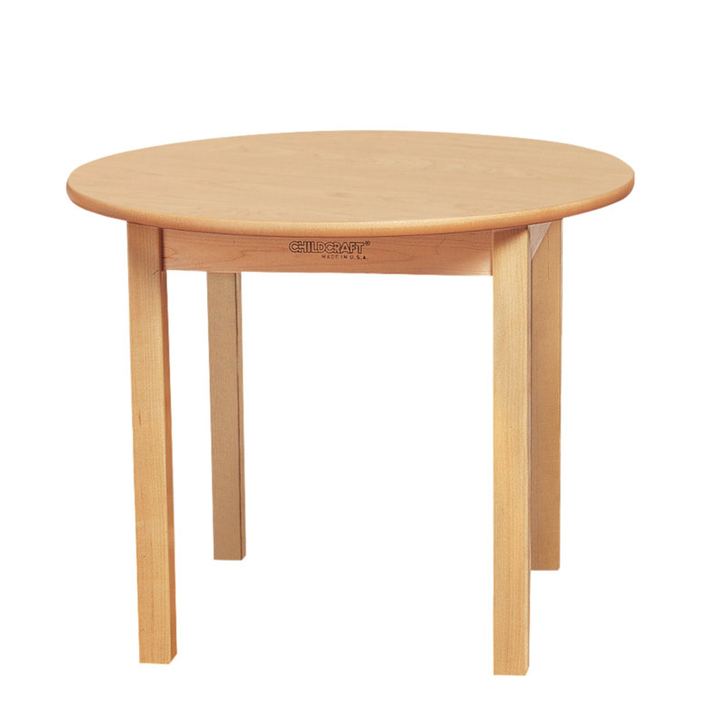 Wood Round Kids Writing Table