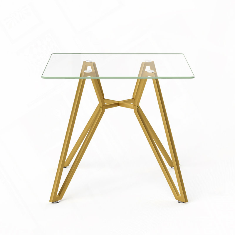 Table de salle à manger carrée pour 4 personnes