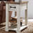 Solid Wood Top End Table with Storage