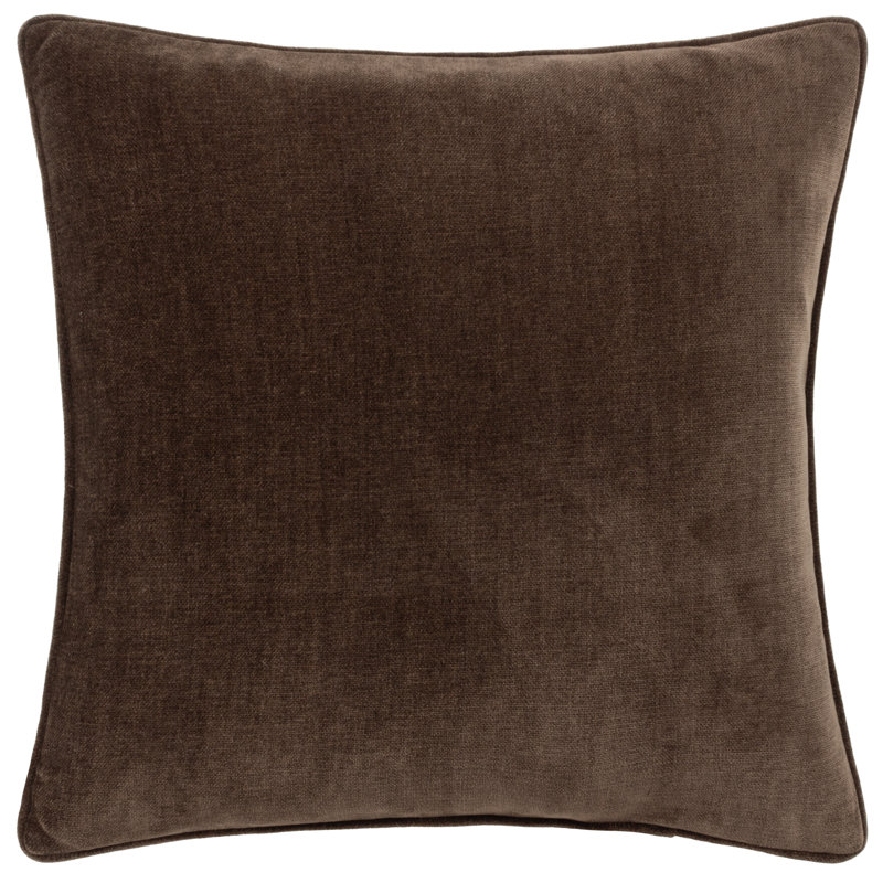 Square Throw Cushion, Dark Brown