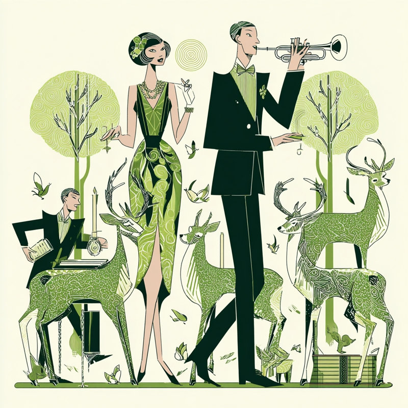 «Forest Serenade», art mural sur toile tendue, L 30 po x H 30 po x P 1,5 po