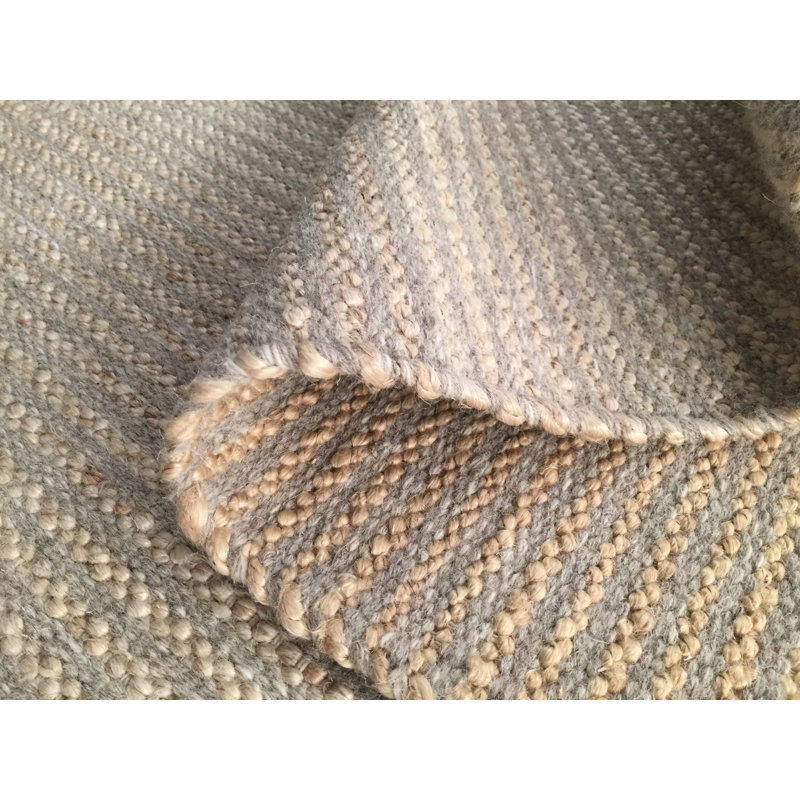 Tapis gris tissé à la main Ginnie, Rectangle 2 pi x 3 pi