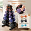 A-Frame Heavy Duty Metal Dumbbell Rack Space Saving Weight Organizer for Home Gym-532894879
