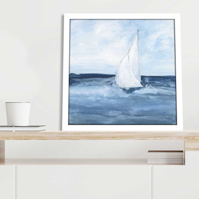 " Sailboats I " by Chris Paschke Painting Print