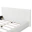 Lit rembourré doux et confortable. Centre de table luxueux et confortable, grand lit, blanc