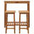 39.4 " L Solid Wood Bar Set