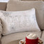 Coussin lombaire foncé Jiny, Let It Snow - broderie de velours blanc 14 x 20-122359458