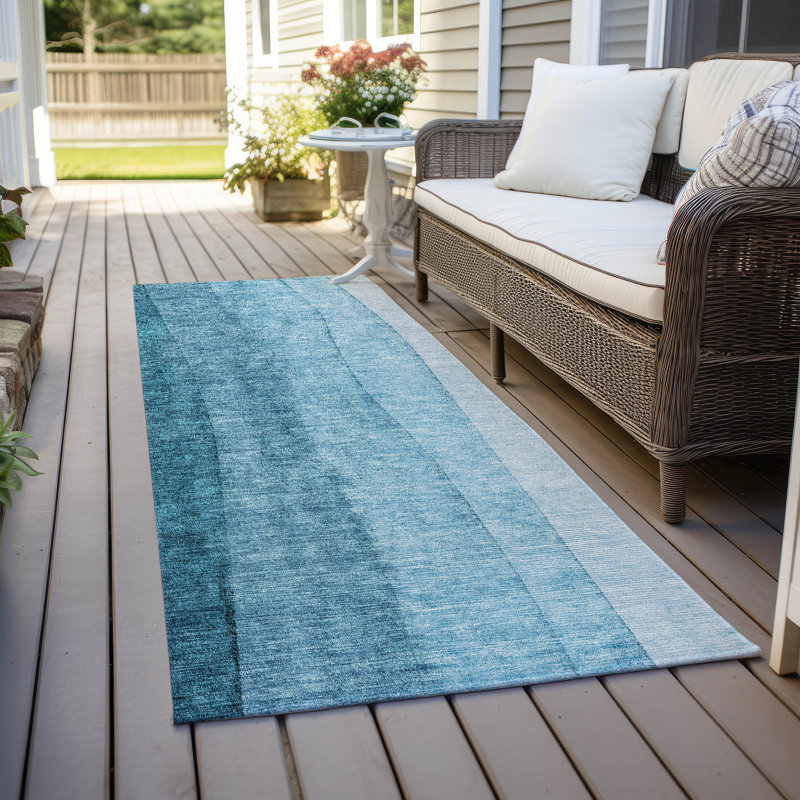 Tapis intérieur / extérieur Lavonia avec envers antidérapant, Tapis de couloir 2 pi 3 po x 7 pi 6 po