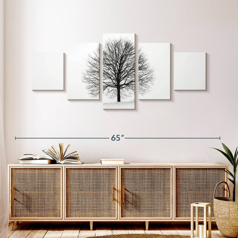 Arbre solitaire, H 24 po x l 55 po