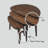 Solid Oak Nesting Table Set – 3-Piece Elegant Wooden Coffee Tables-722197935
