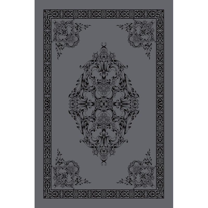 Premium Woven Carpet, 5.9 x 9.2 ft, 100% Polyester, 650 g/m² | Antibacterial, Non-Slip PVC Underside, 0.3 in Pile Height | Machine Washable, 3D Digital Printing | Perfect for Living Room, Bedroom, & Office Decor
