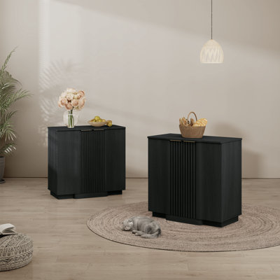 Designer Modern Minimalist Style 31.5'' Fluted Panel Sideboard
