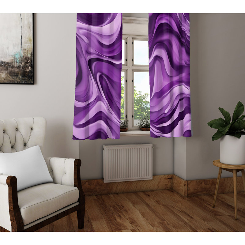 Semi Sheer Curtain Pair, 40" W x 52" L