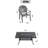 7-Piece Set Of Cast Aluminum Patio Furniture With Black Frame And Red Seat Cushions-1320375453