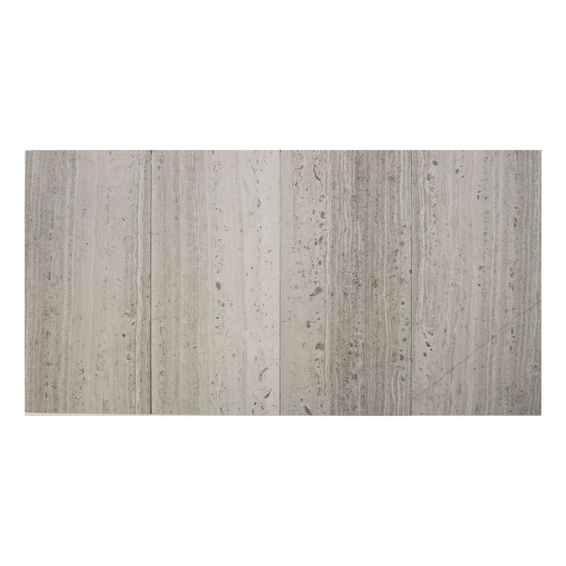 Carreau en pierre naturelle 6 po x 12 po Carrara, Chêne blanc