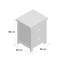 Sherwood 45cm W Plywood / Laminate Board Bedside Table