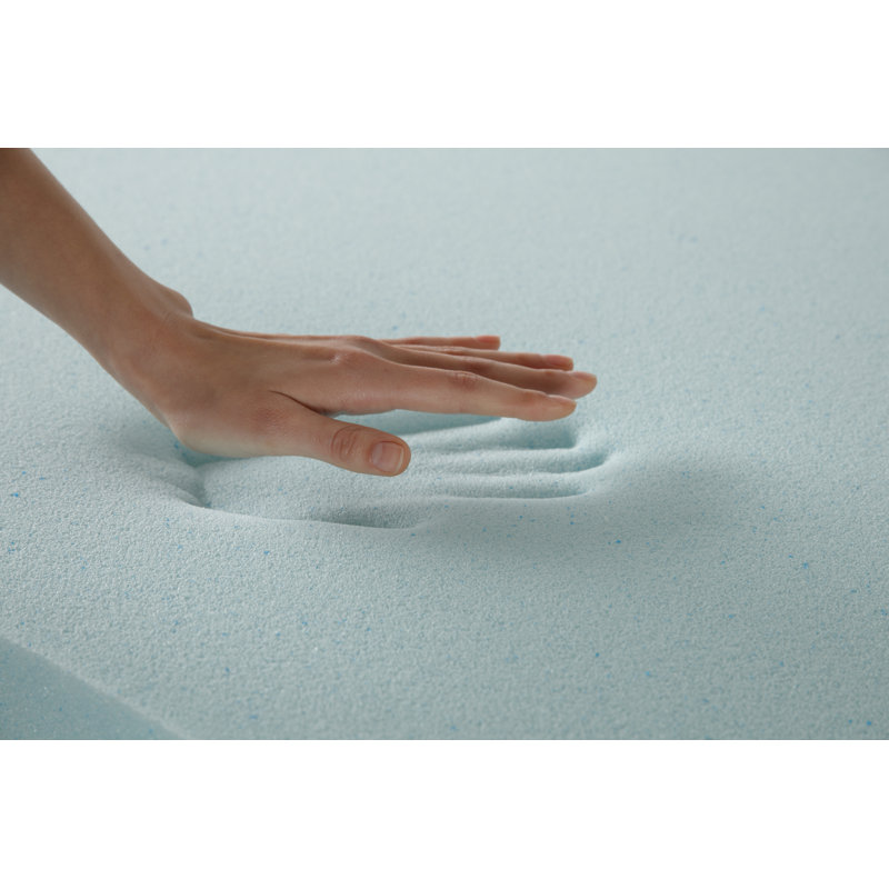 California King Blue Memory Foam Mattress Topper