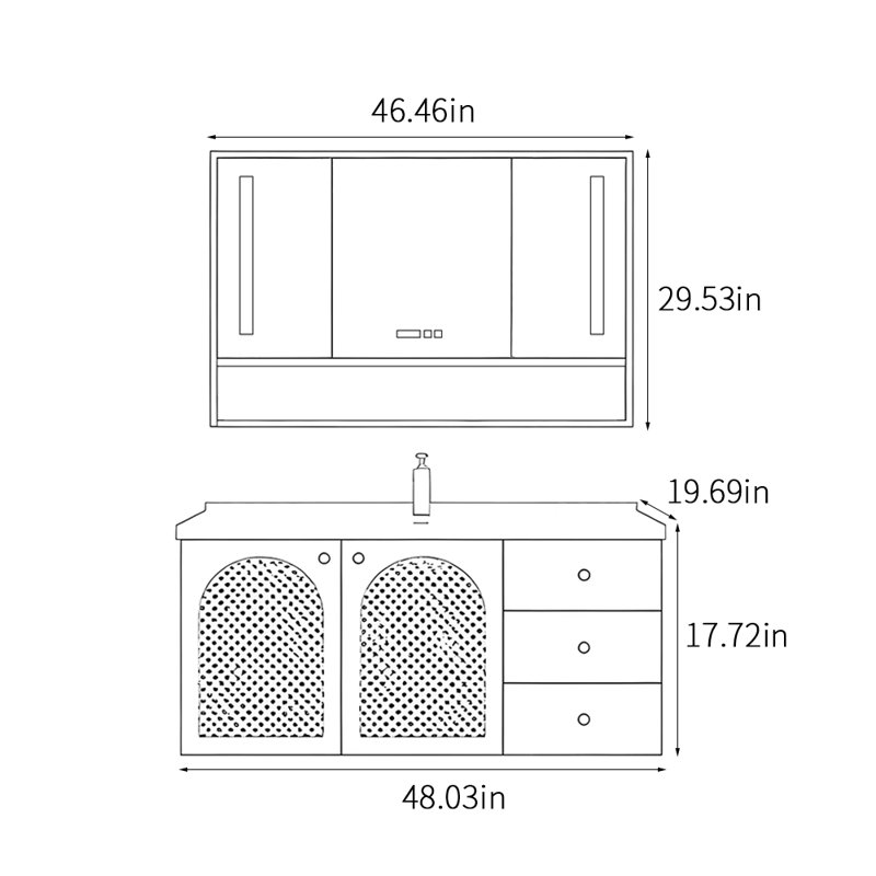 Armoire de salle de bain simple