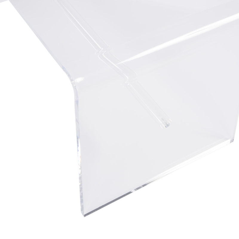 Clinesha 32 in. W Rectangular Acrylic Coffee Table