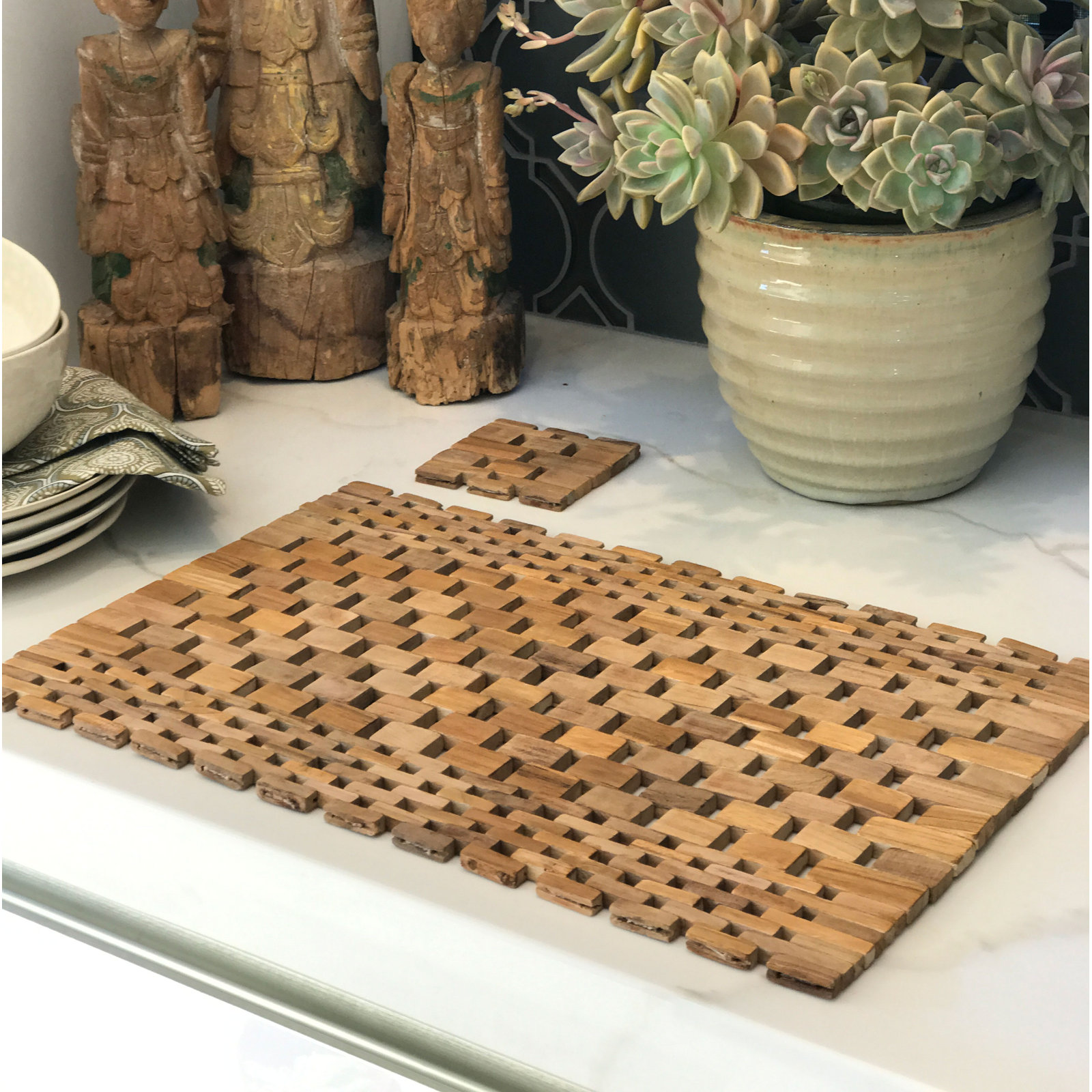 Solace Reversible Placemat, Teak