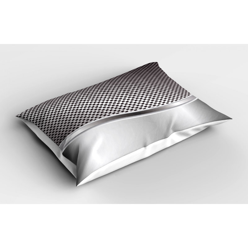 Polyester Geometric Sham Set, King
