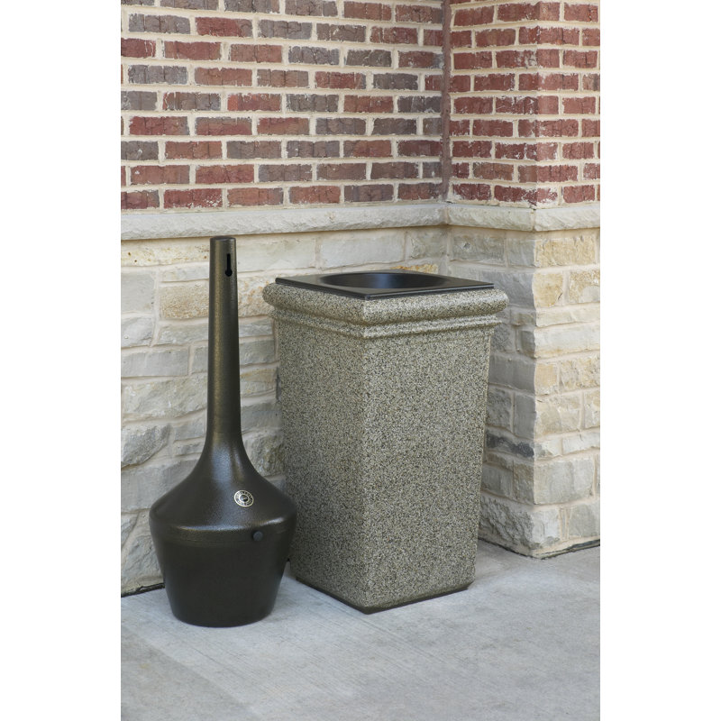 Poubelle à 30 gallons® StoneTec, Pierre poivre