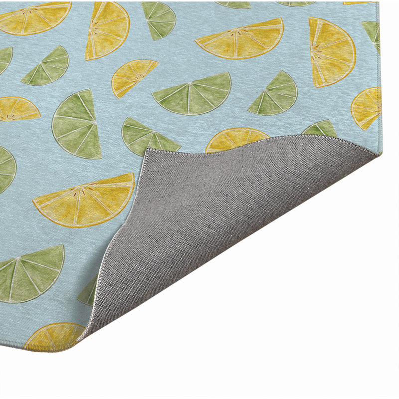 Tapis d'extérieur Summer Limes & Lemons, Rectangulaire 3 pi x 5 pi