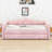 Contemporary Upholstered Daybed & Trundle with LED Lights-2069258124