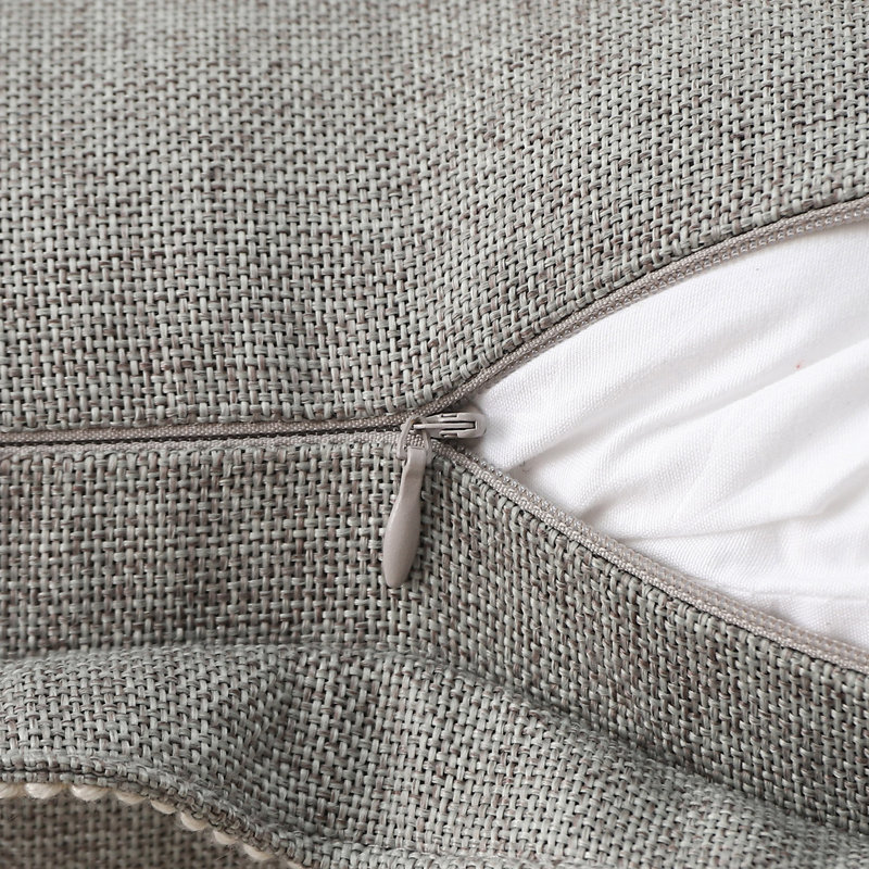 Housse de coussin de couleur, Gris, Rectangle H 12 po x l 20 po