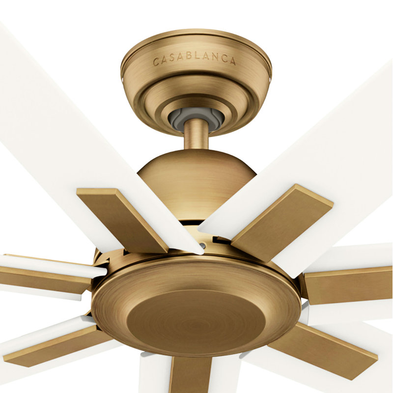 Casablanca 72 inch Bayhaven ENERGY STAR® Damp Rated Ceiling Fan and Wall Control and Handheld Remote