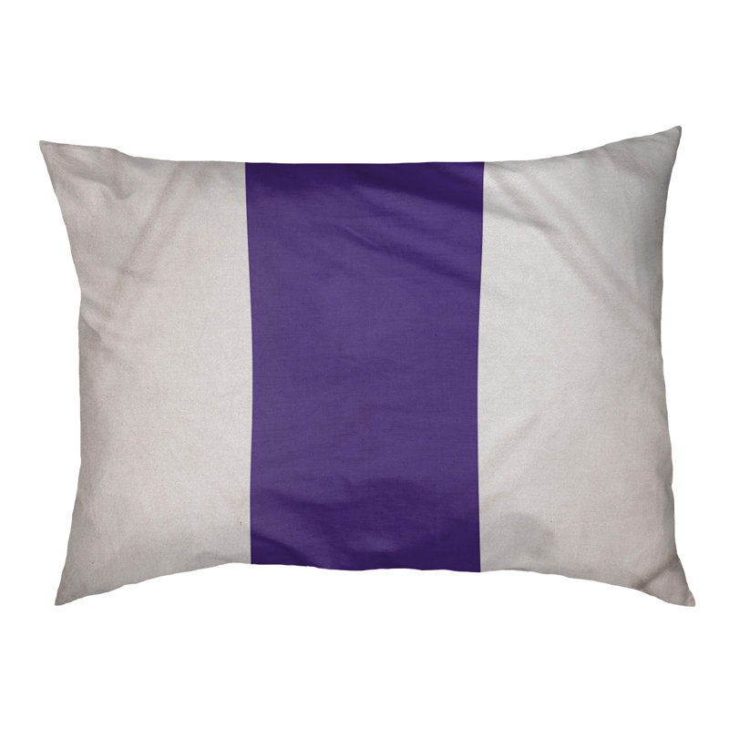 Coussin Washington, Blanc / Mauve, Très grand (l 50 po x P 40 po x H 17 po)