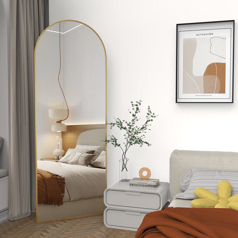 Alvy Arch Mirror, Gold, 65" x 24"