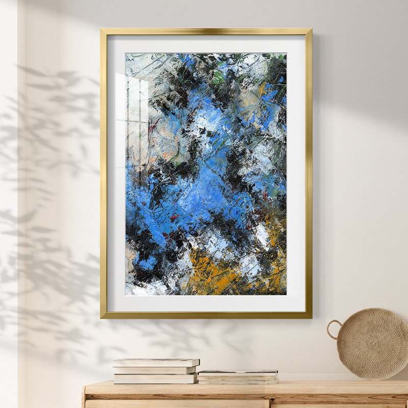 Natural Earth II -Framed Print, 28.5" H x 20.5" W, Gold