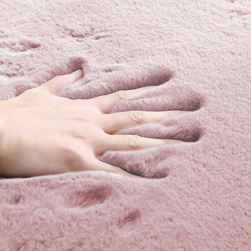 Tapis rose Umeh Cozy, Rond 5 pi
