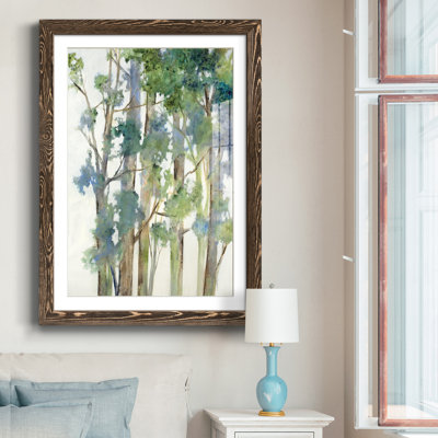 Vent dans les arbres - Reproduction de photo encadrée sur papier